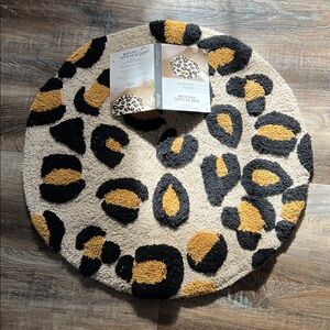 Madison Studio Leopard Print Bath Mat - NWT